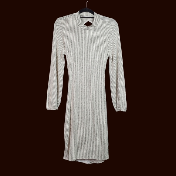 Fashion Nova Cream Ribbed Believe It Backless Mini Dress Size 1X NWT - Picture 6 of 11